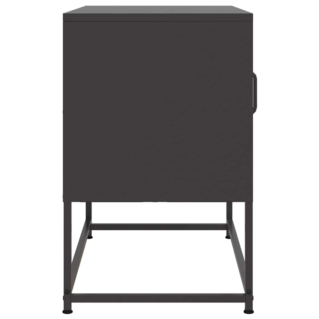 TV-skab Sort 68x39x60,5 cm Stål