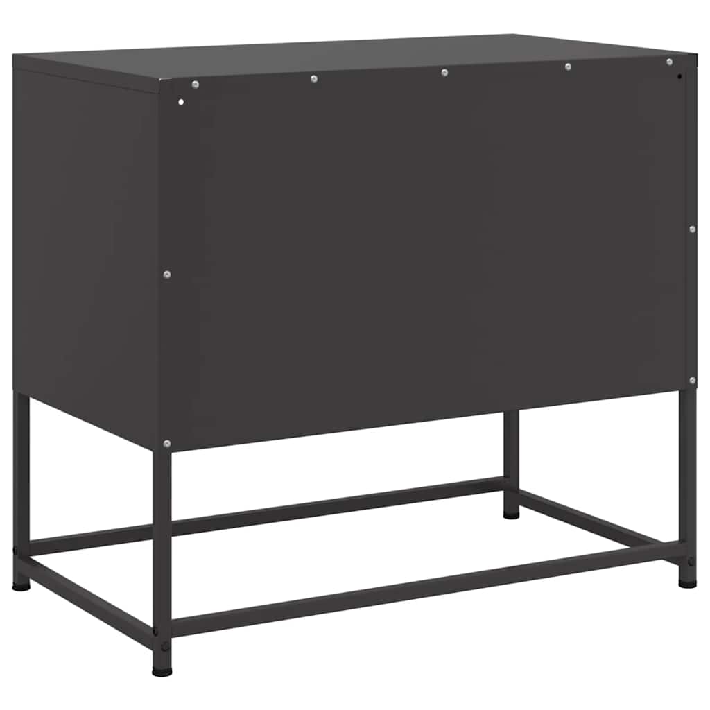 TV-skab Sort 68x39x60,5 cm Stål