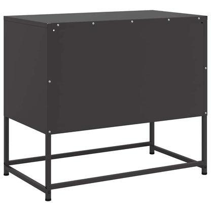 TV-skab Sort 68x39x60,5 cm Stål