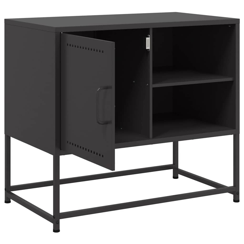 TV-skab Sort 68x39x60,5 cm Stål