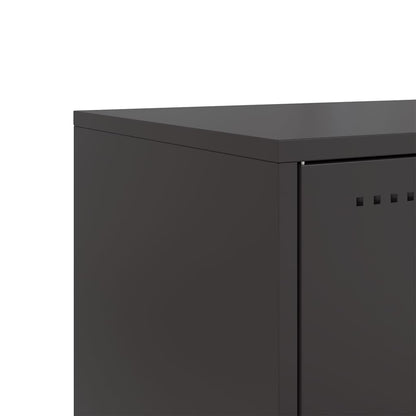 TV-skab Sort 68x39x60,5 cm Stål
