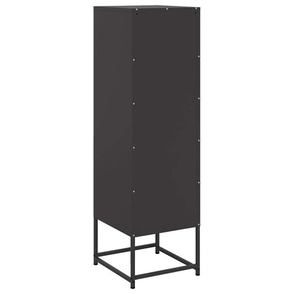 Highboard Schwarz 36x39x123 cm Stahl