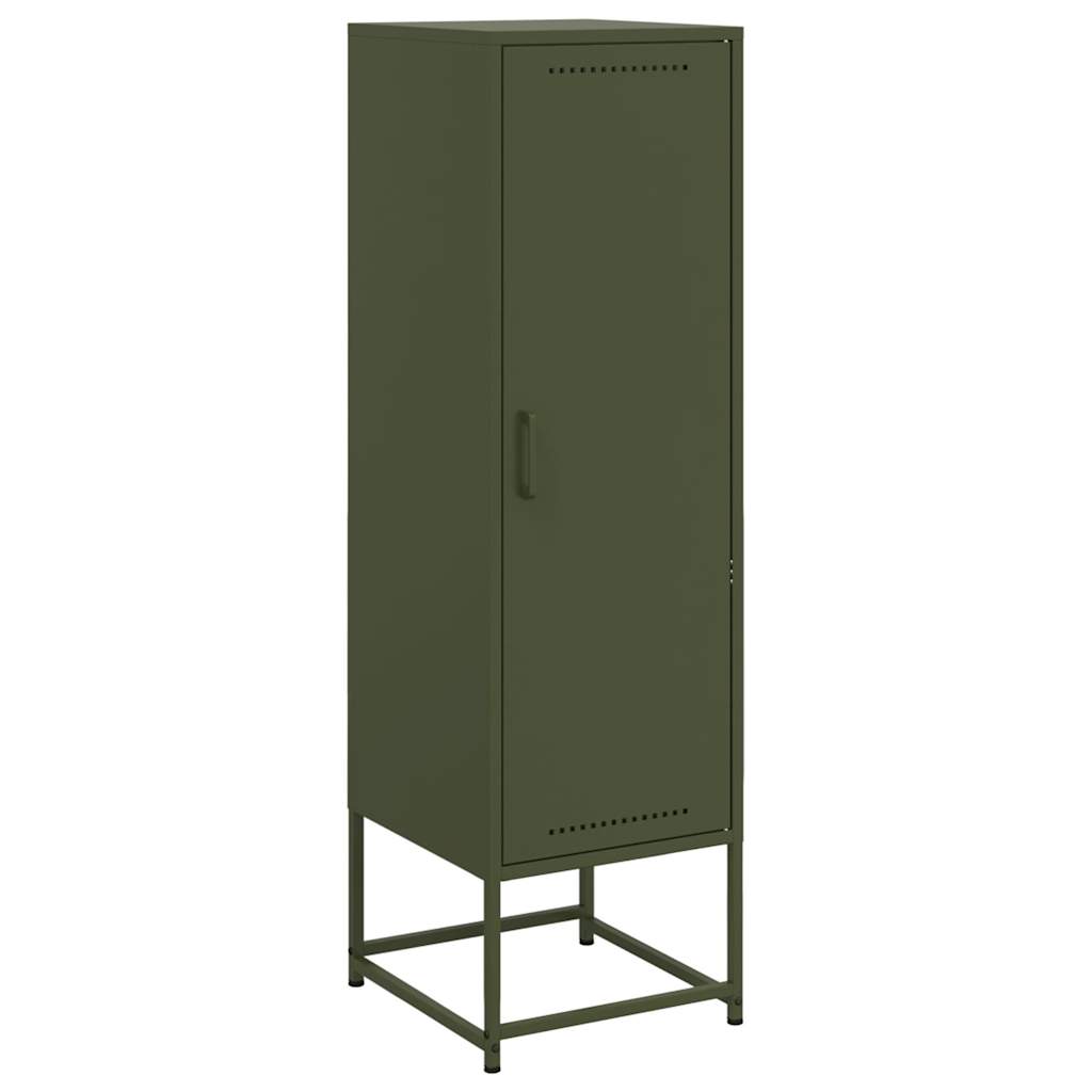 Highboard Olivgrün 36x39x123 cm Stahl