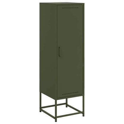 Highboard Olivgrün 36x39x123 cm Stahl