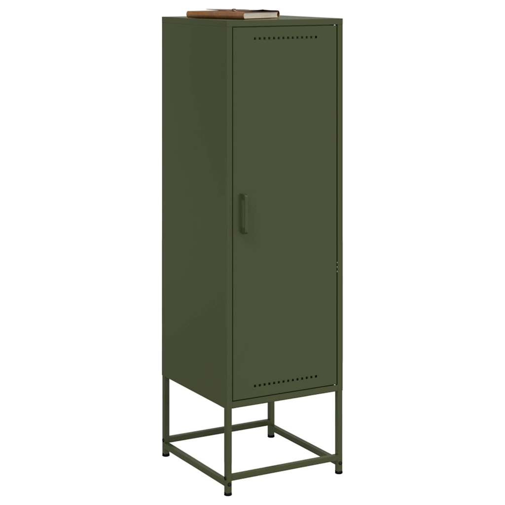 Highboard Olivgrün 36x39x123 cm Stahl