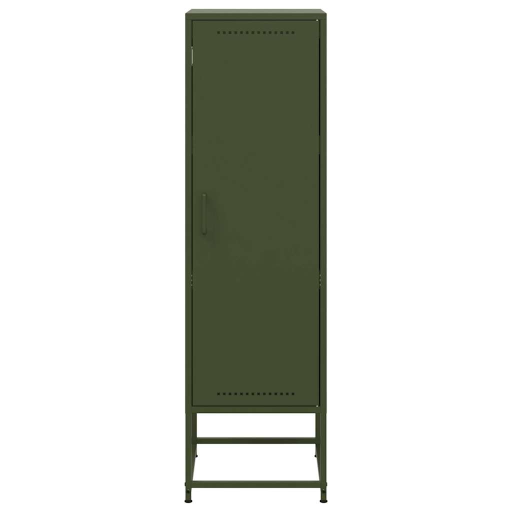 Highboard Olivgrün 36x39x123 cm Stahl