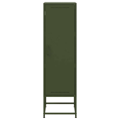 Highboard Olivgrün 36x39x123 cm Stahl