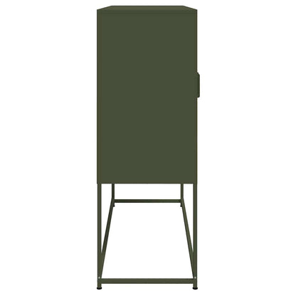 Sideboard Olivgrün 100,5x39x107 cm Stahl