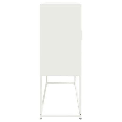 Highboard Weiß 100,5x39x107 cm Stahl