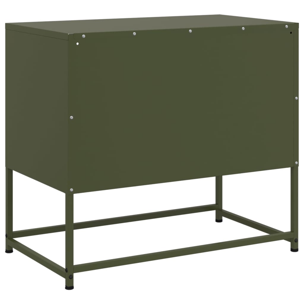 TV-skab Sennep Gul 100,5x39x60,5 cm Stål