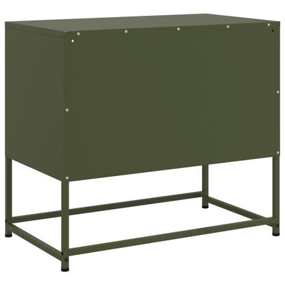 TV-skab Sennep Gul 100,5x39x60,5 cm Stål