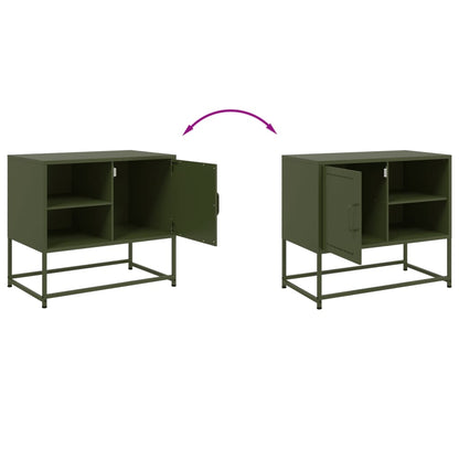 TV-skab Sennep Gul 100,5x39x60,5 cm Stål