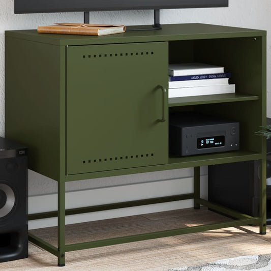 TV-skab Sennep Gul 100,5x39x60,5 cm Stål