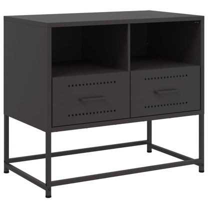 TV-skab Sort 68x39x60,5 cm Stål