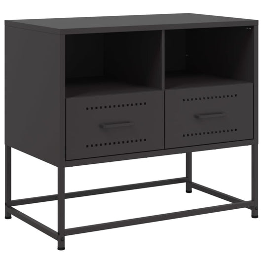 TV-skab Sort 68x39x60,5 cm Stål