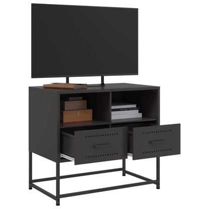 TV-skab Sort 68x39x60,5 cm Stål