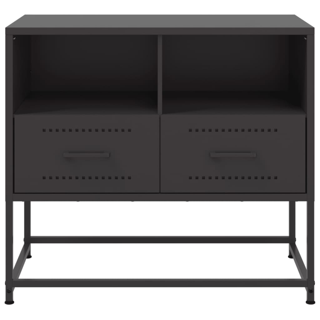 TV-skab Sort 68x39x60,5 cm Stål
