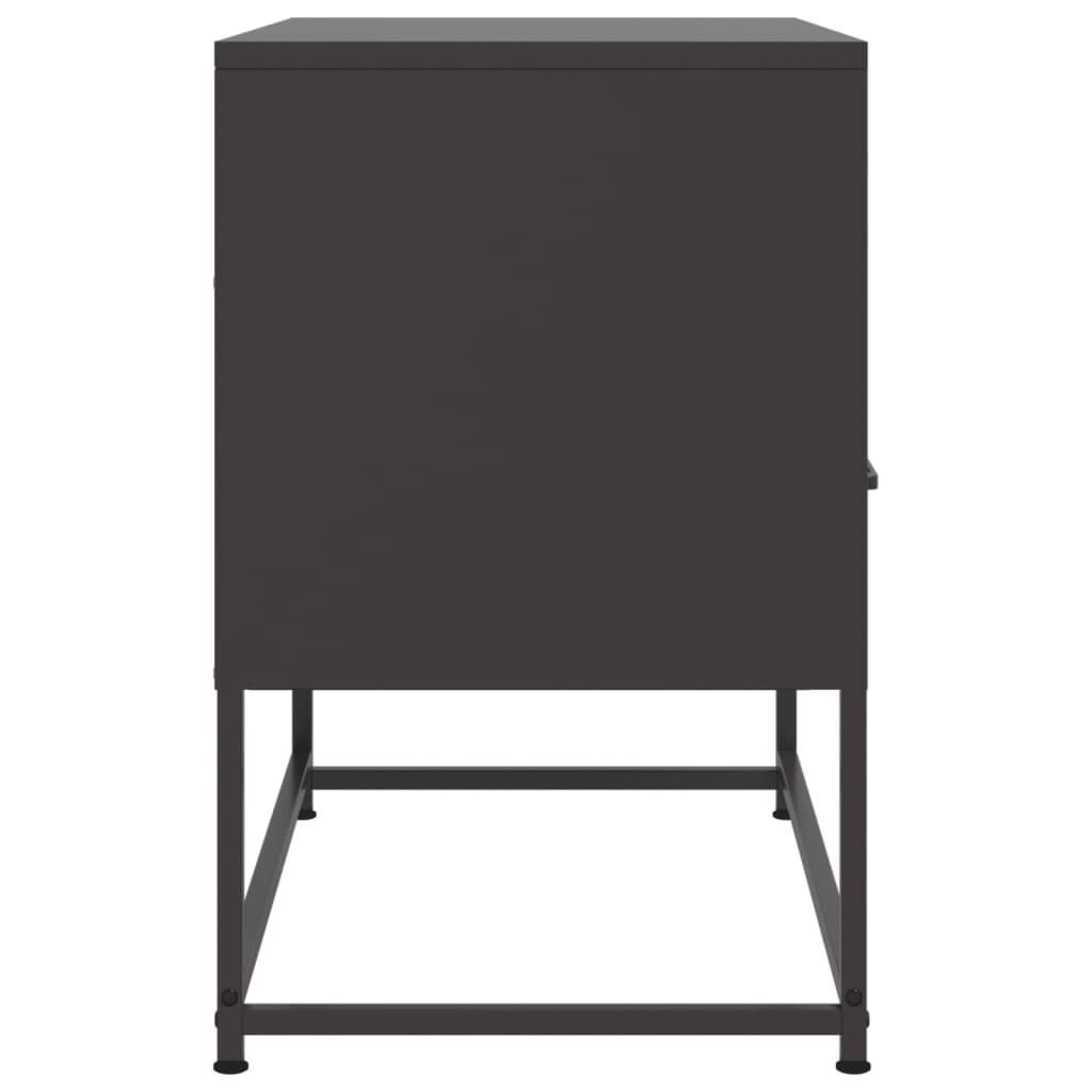 TV-skab Sort 68x39x60,5 cm Stål