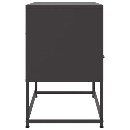 TV-skab Sort 68x39x60,5 cm Stål