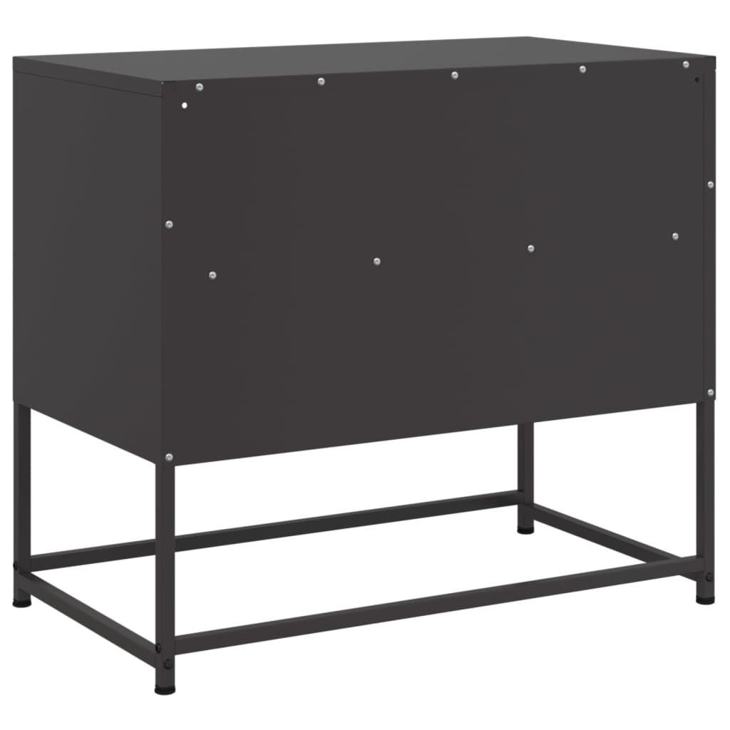 TV-skab Sort 68x39x60,5 cm Stål