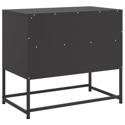 TV-skab Sort 68x39x60,5 cm Stål