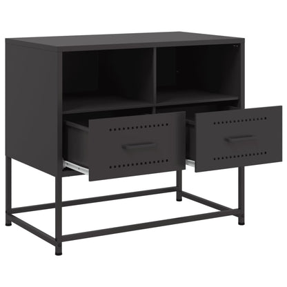 TV-skab Sort 68x39x60,5 cm Stål
