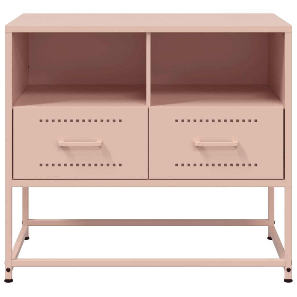 TV-Schrank Rosa 68x39x60,5 cm Stahl