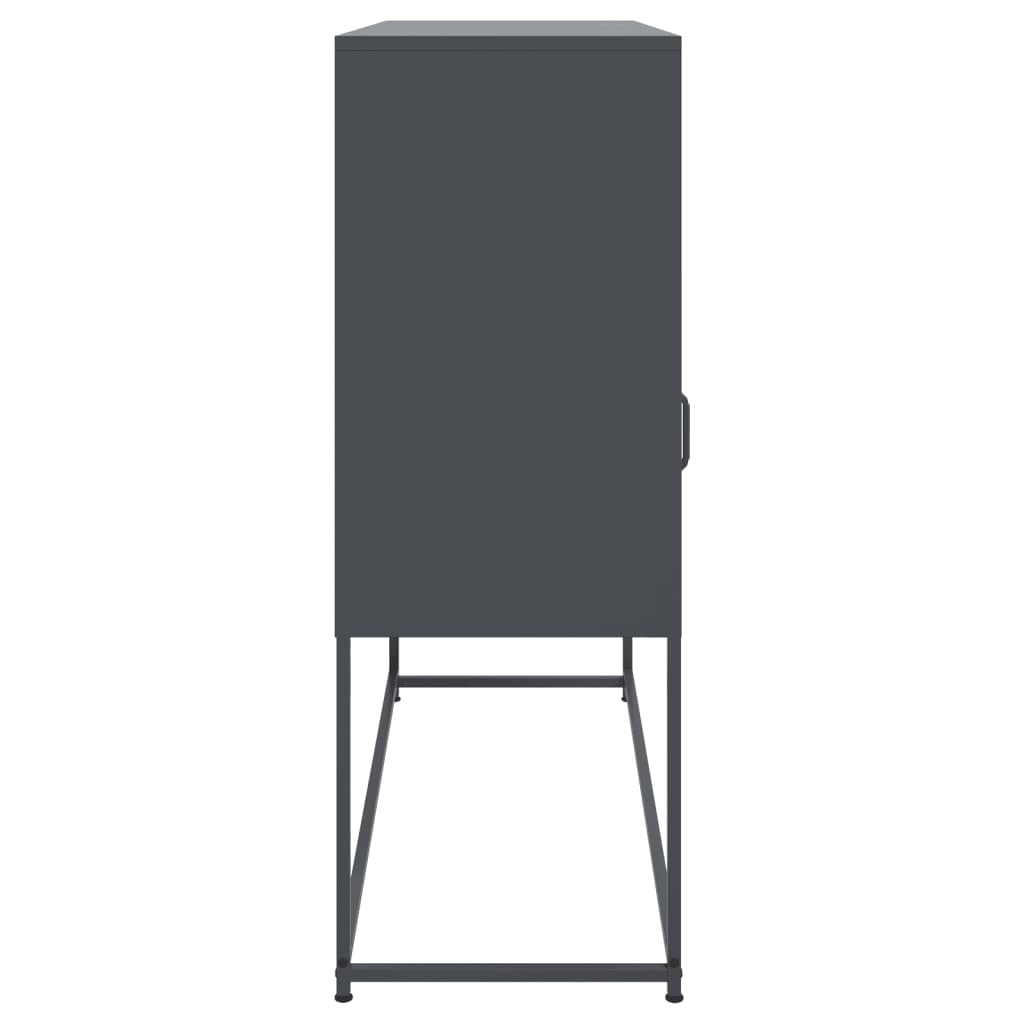 Sideboard Anthrazit 100,5x39x107 cm Stahl