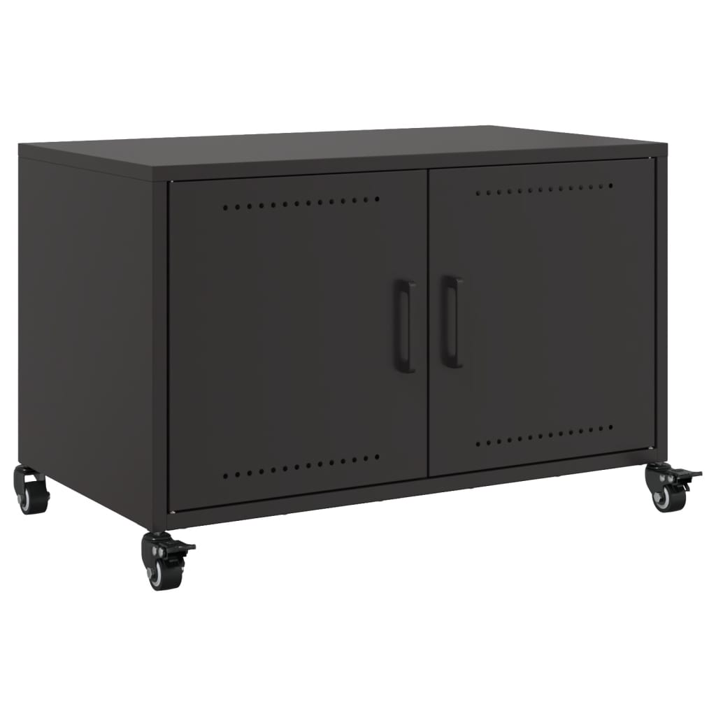 TV-skab Sort 68x39x43,5 cm Stål