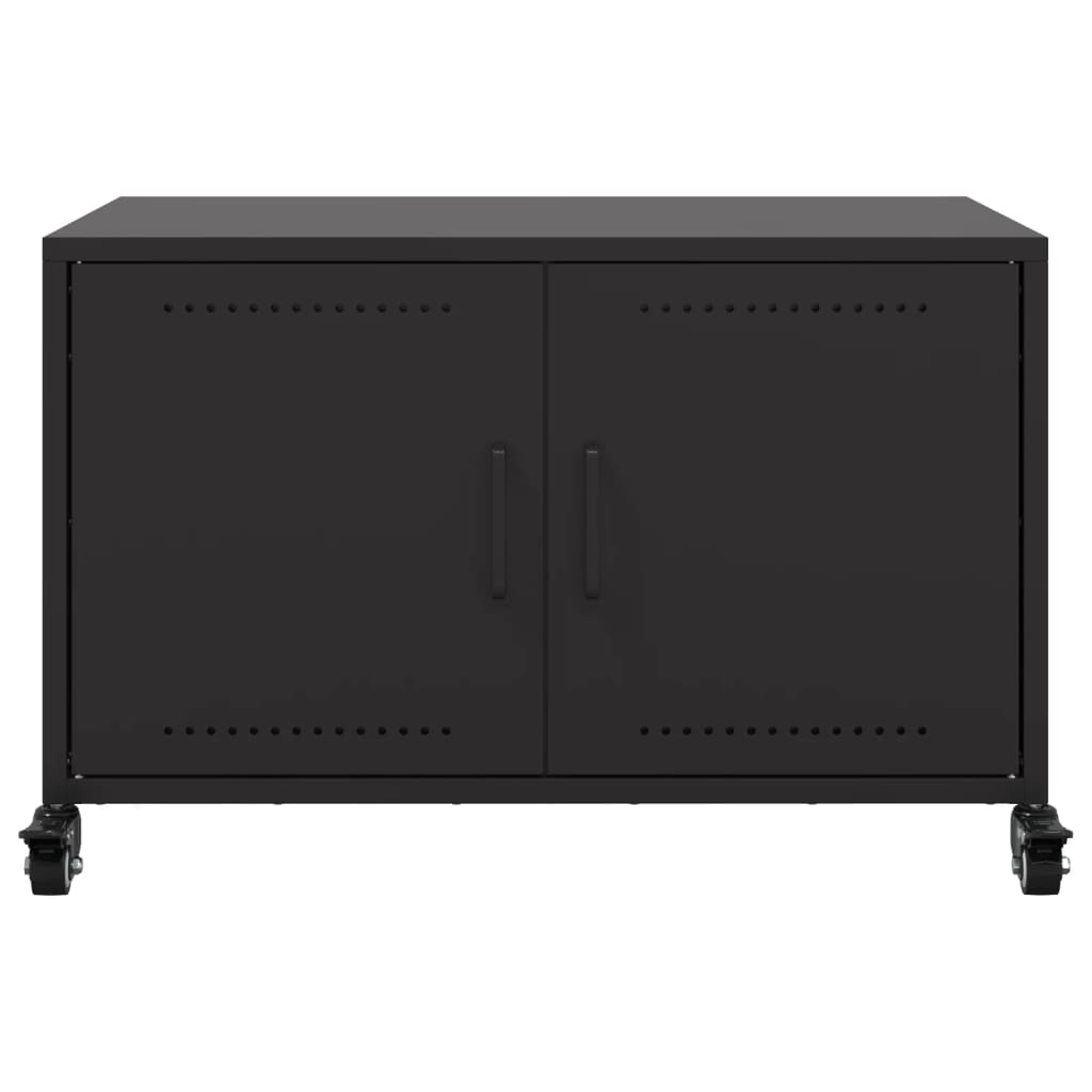 TV-skab Sort 68x39x43,5 cm Stål