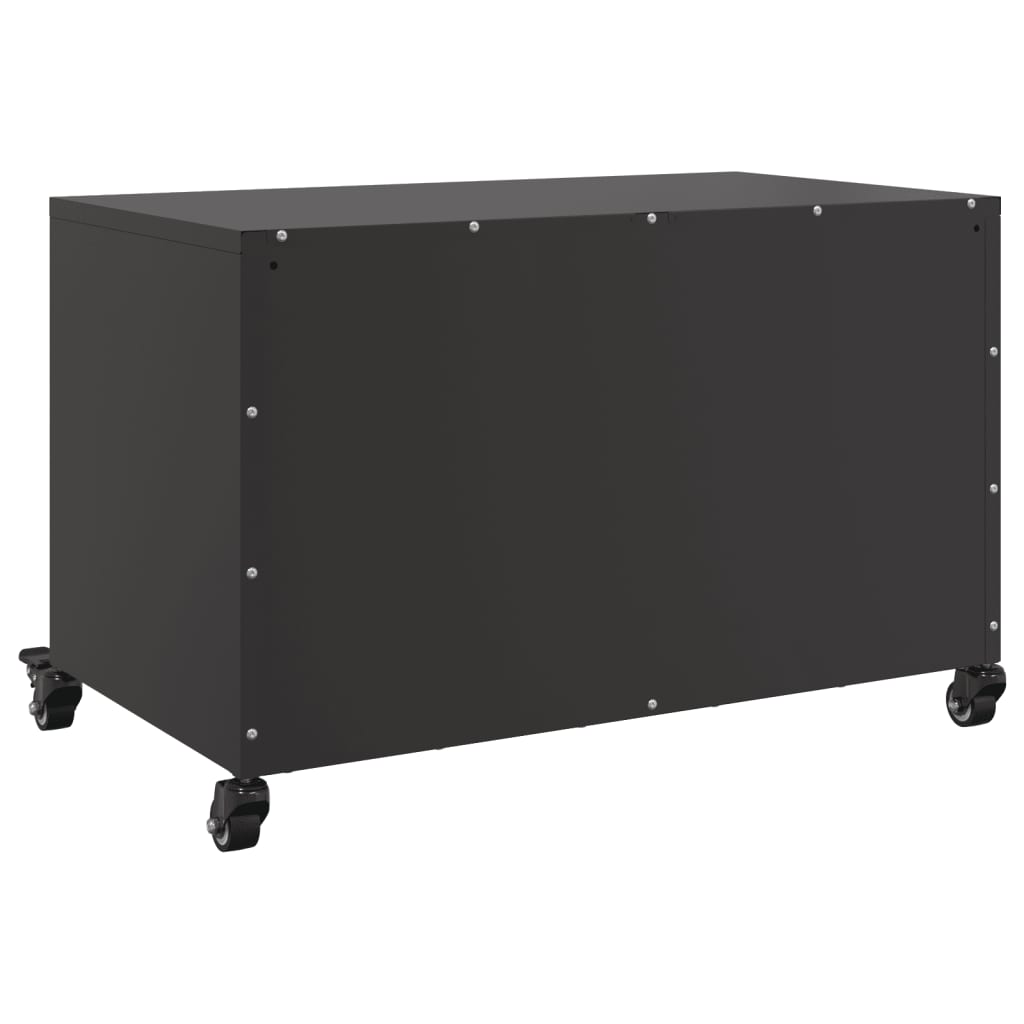 TV-skab Sort 68x39x43,5 cm Stål