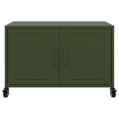 TV-Schrank Olivgrün 68x39x43,5 cm Stahl