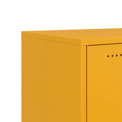 TV-skab Sennep Gul 100,5x39x43,5 cm Stål
