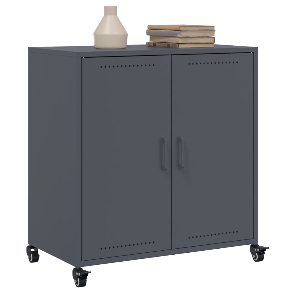 Sideboard Anthrazit 68x39x72 cm Stahl