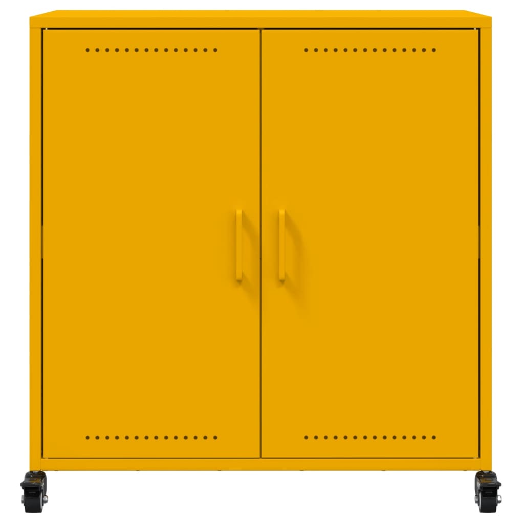 Sideboard Senfgelb 68x39x72 cm Stahl
