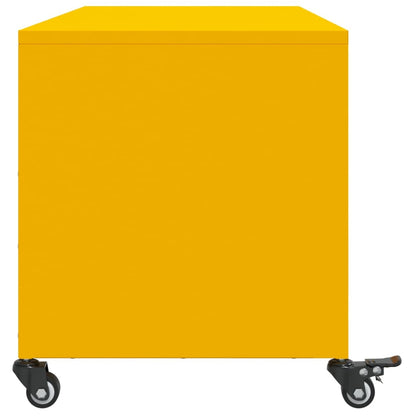 TV-skab Sennep Gul 100,5x39x43,5 cm Stål