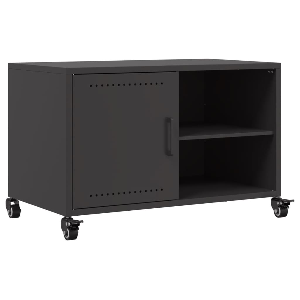 TV-skab Sort 68x39x43,5 cm Stål