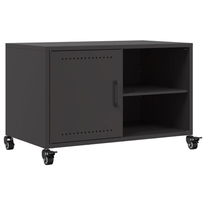 TV-skab Sort 68x39x43,5 cm Stål