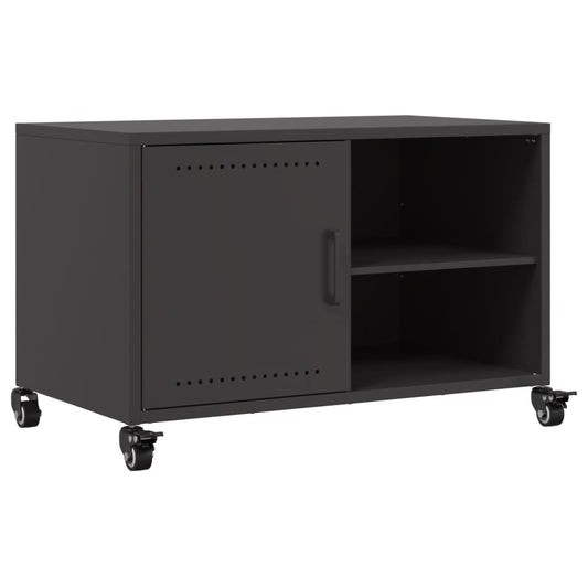 TV-skab Sort 68x39x43,5 cm Stål