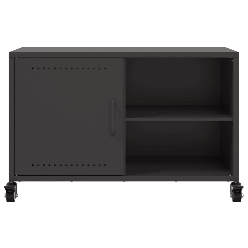 TV-skab Sort 68x39x43,5 cm Stål