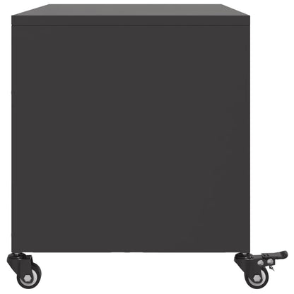 TV-skab Sort 68x39x43,5 cm Stål