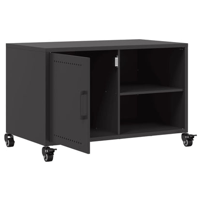 TV-skab Sort 68x39x43,5 cm Stål