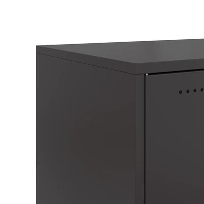 TV-skab Sort 68x39x43,5 cm Stål