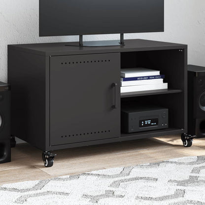 TV-skab Sort 68x39x43,5 cm Stål