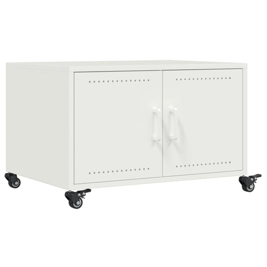 Sofabord Hvid 68x50x43,5 cm Stål