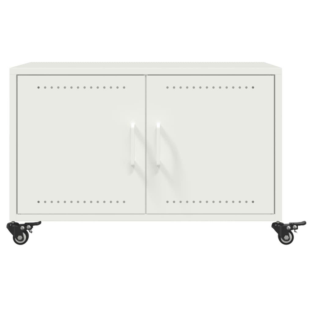 Sofabord Hvid 68x50x43,5 cm Stål