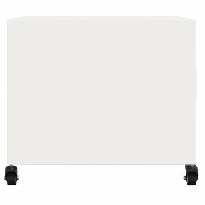 Sofabord Hvid 68x50x43,5 cm Stål