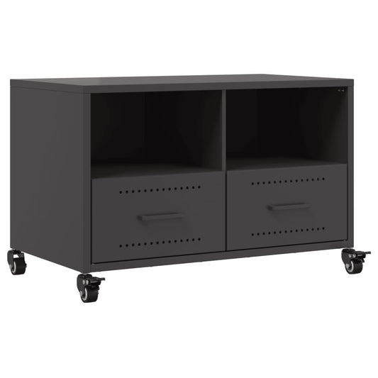 TV-skab Sort 68x39x43,5 cm Stål