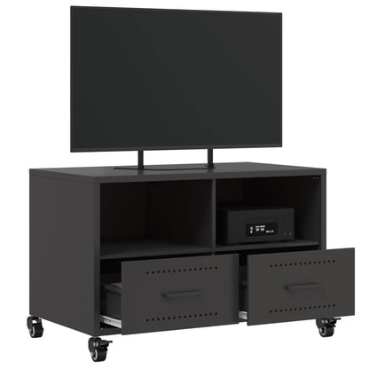 TV-skab Sort 68x39x43,5 cm Stål