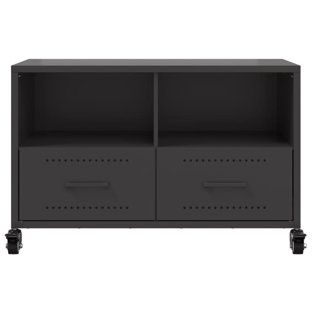 TV-skab Sort 68x39x43,5 cm Stål